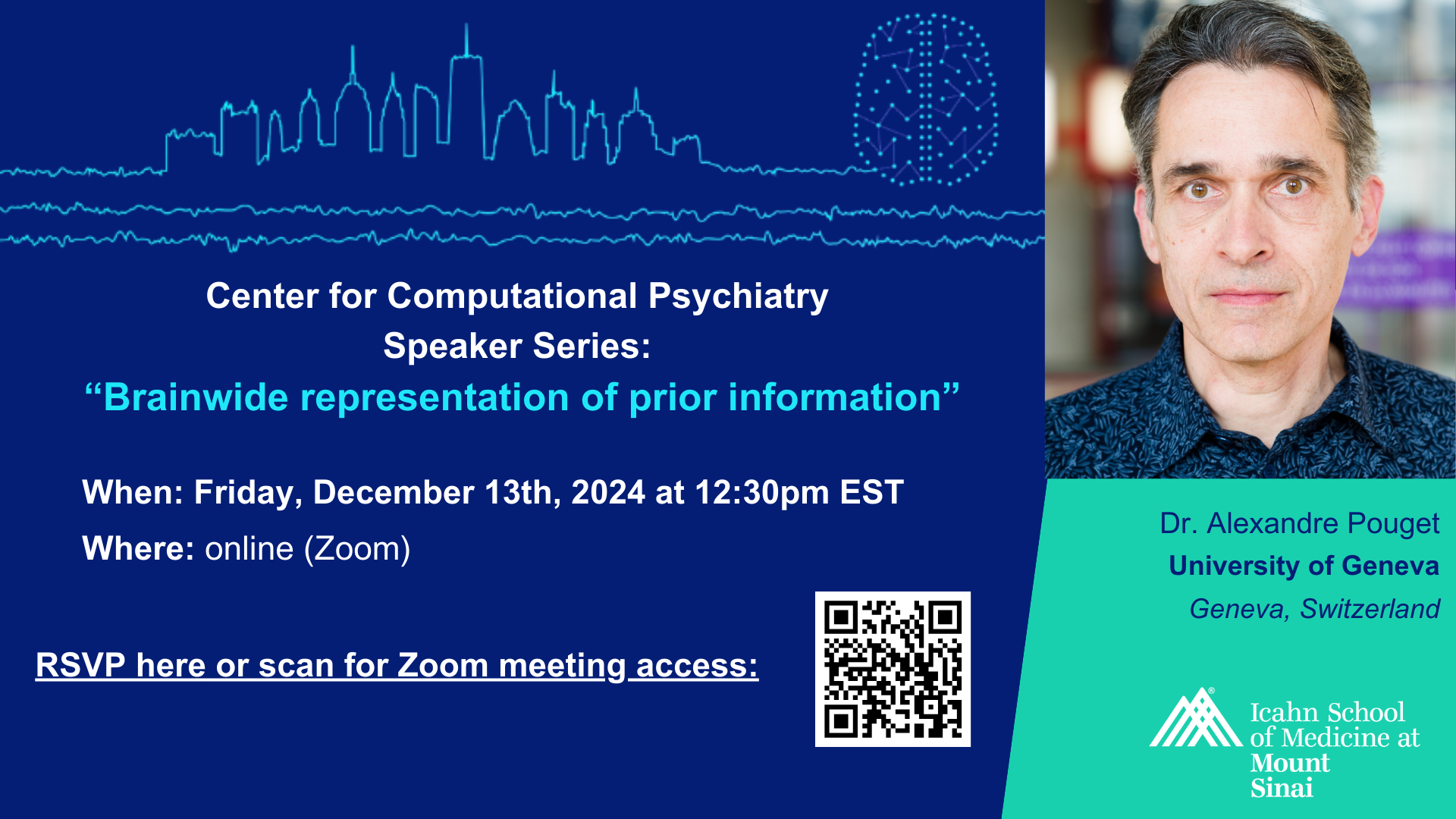 Center for Computational Psychiatry Speaker Series 2024-2025